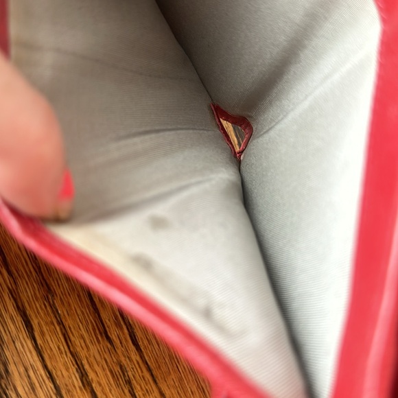 CHANEL CAMELLIA RED WALLET. EUC Rare color w/COA Host pick - Picture 7 of 8